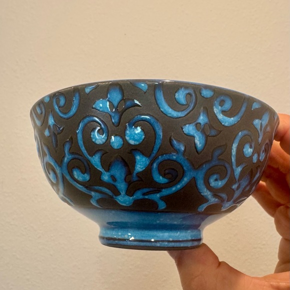 2 BIA Cordon Bleu Oh La La Arabella Blue Oven Safe / Dishwasher Safe Bowls - Picture 5 of 9